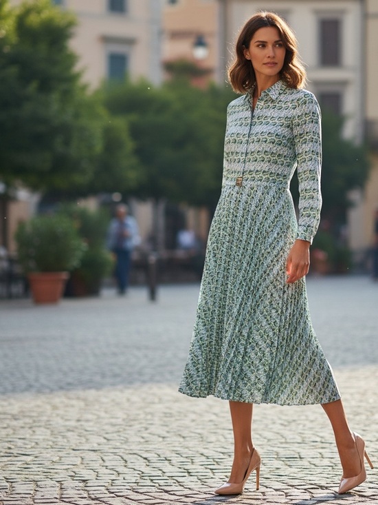 Tory Burch Dresses & Skirts - Tory Burch Printed Twill Dress Blue Lucky Duck size 8 NWT